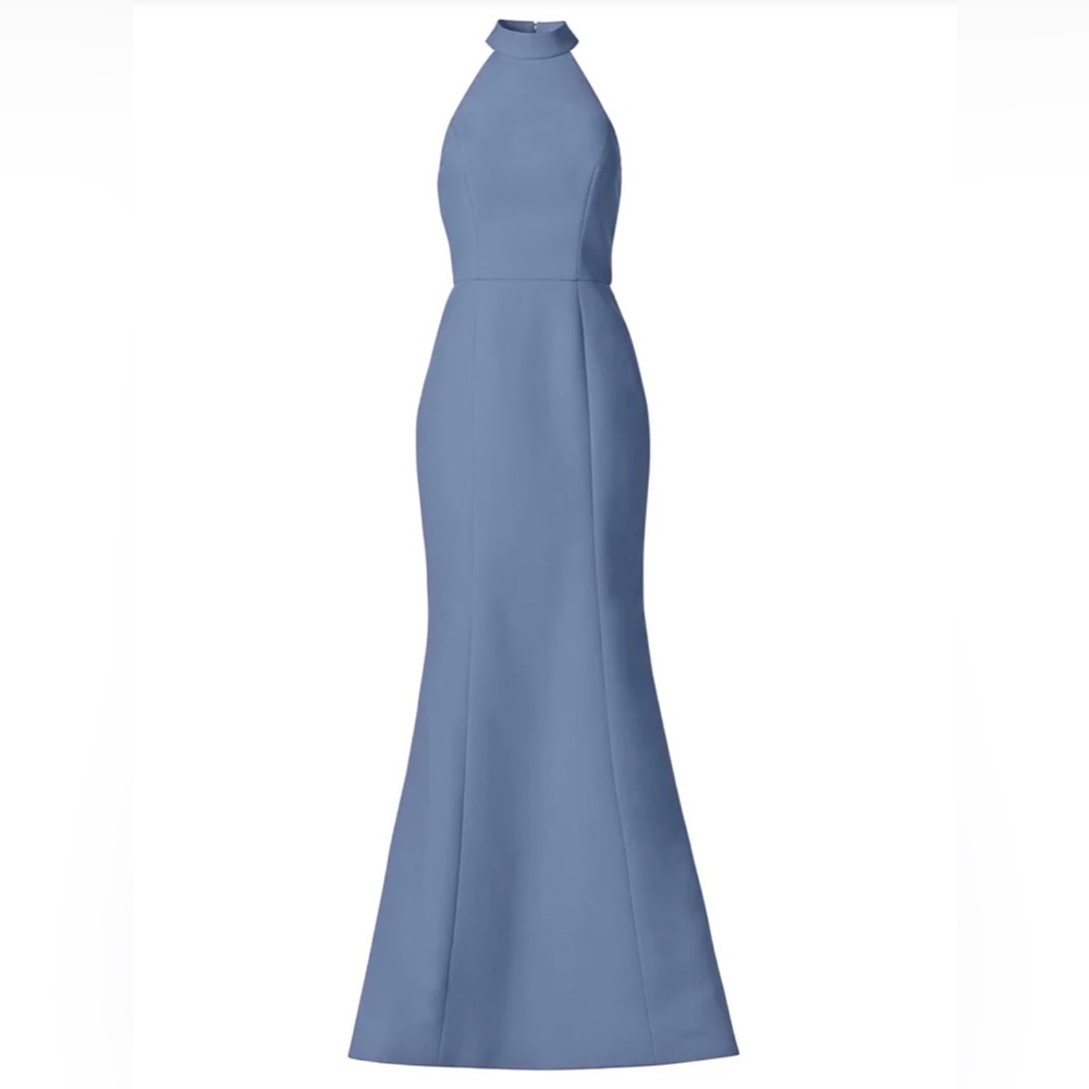 Amsale Austin Halter Neck Dress in Dusk Size 2